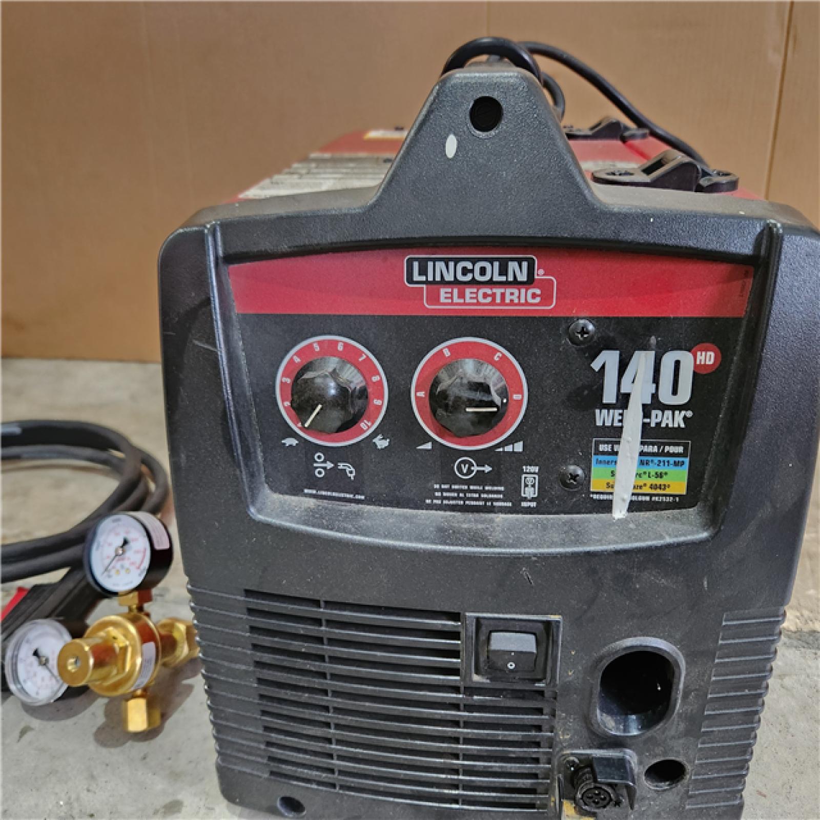 HOUSTON LOCATION - AS-IS Weld-Pak 140 Amp MIG and Flux-Core Wire Feed Welder, 115V, Aluminum Welder with Spool Gun Sold Separately