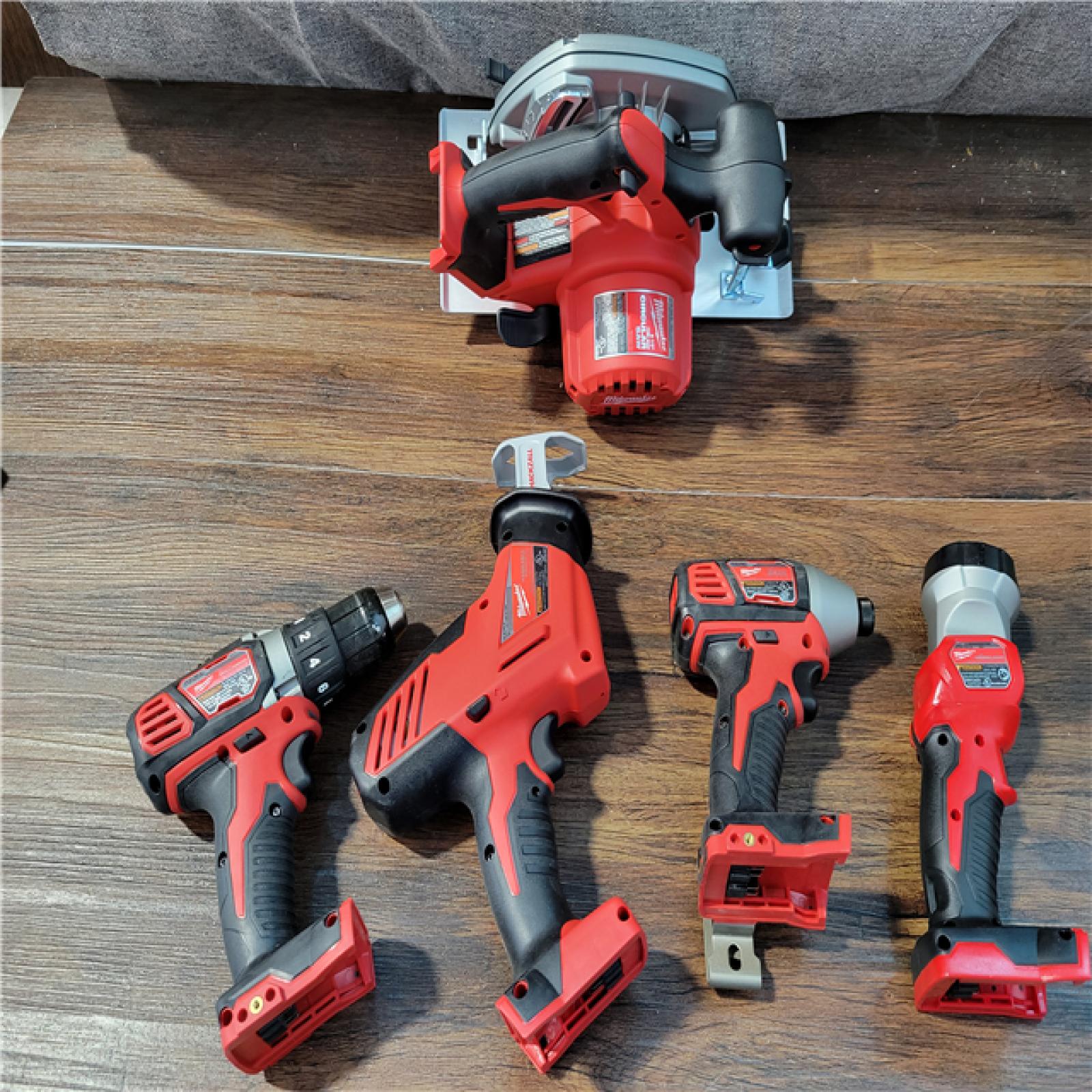 CALIFORNIA NEW MILWAUKEE M18 5-TOOL COMBO KIT (2 BATTERIES, 1 CHARGER, AND BAG INCLUDED)