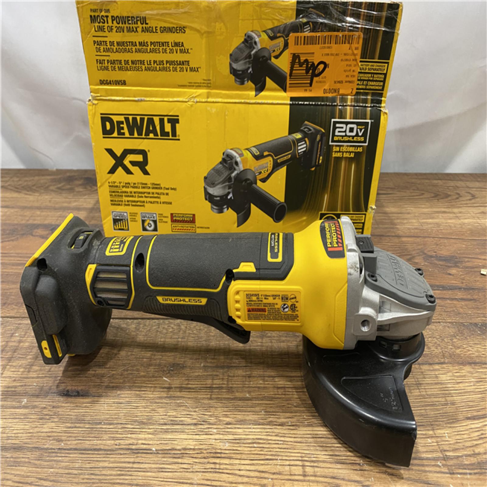 AS IS 20V XR Cordless 4-1/2. in. to 5 in. Variable Speed Angle Grinder (Tool Only)