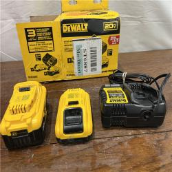 AS-ISDEWALT 20V MAX Lithium-Ion 6.0Ah and 4.0Ah Battery and Charger Starter Kit