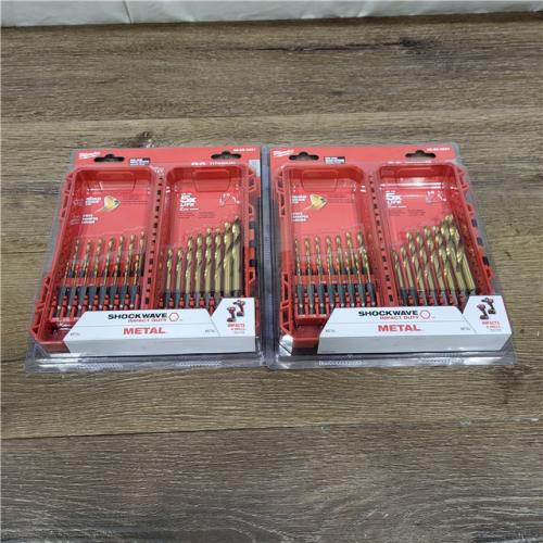 NEW! Milwaukee Titanium Drill Bit Set 23 Piece ( 2 PACK )