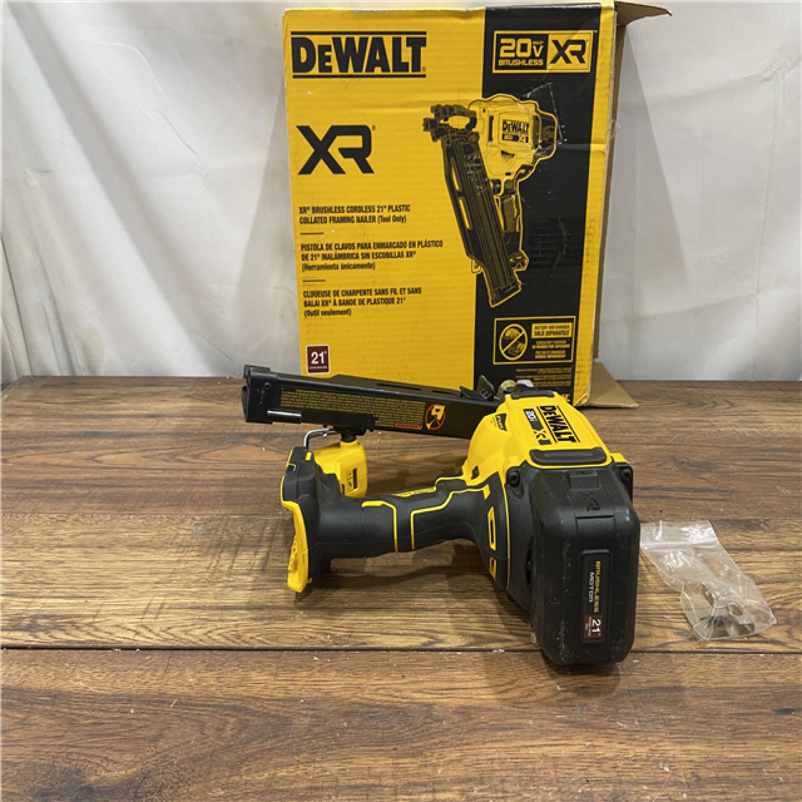 A IS DEWALT 20-Volt 21Â° Cordless Framing Nailer (Tool-Only)