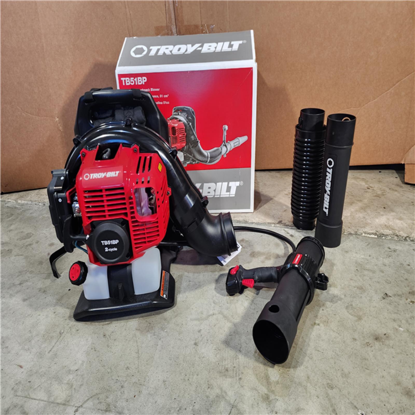 HOUSTON LOCATION - AS-IS Troy-bilt Tb51bp 220 Mph 600 Cfm 51cc Backpack Gas Blower 41Ar51bp766 - All