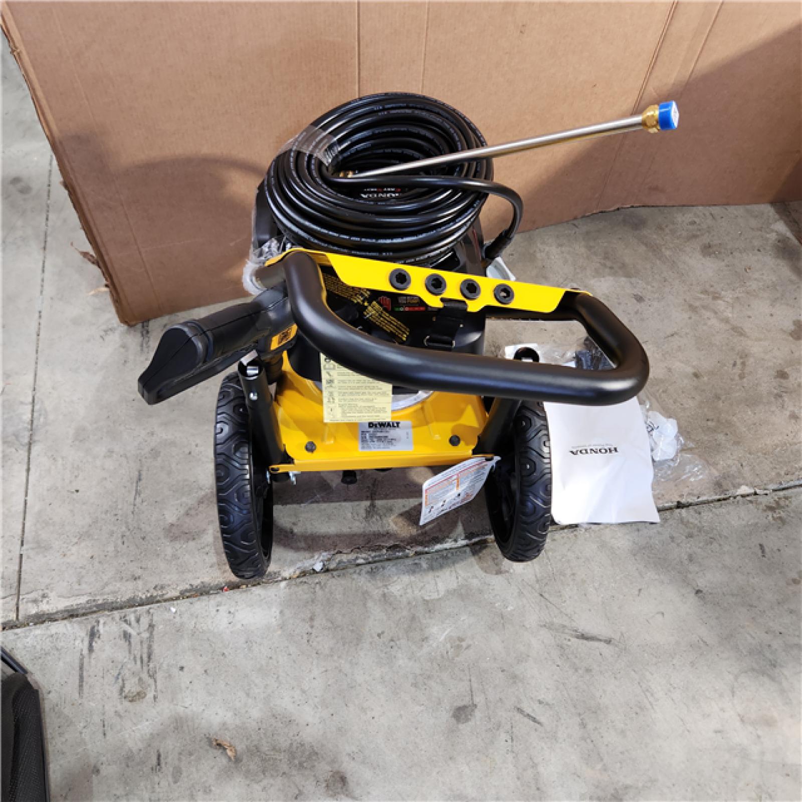 Houston location AS-IS DEWALT 3300 PSI 2.4 GPM Cold Water Gas Pressure Washer with HONDA GCV200 Engine