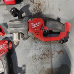 HOUSTON LOCATION - AS-IS MILWAUKEE 4 TOOL COMBO KIT W/ (2) BATTERY & CHARGER