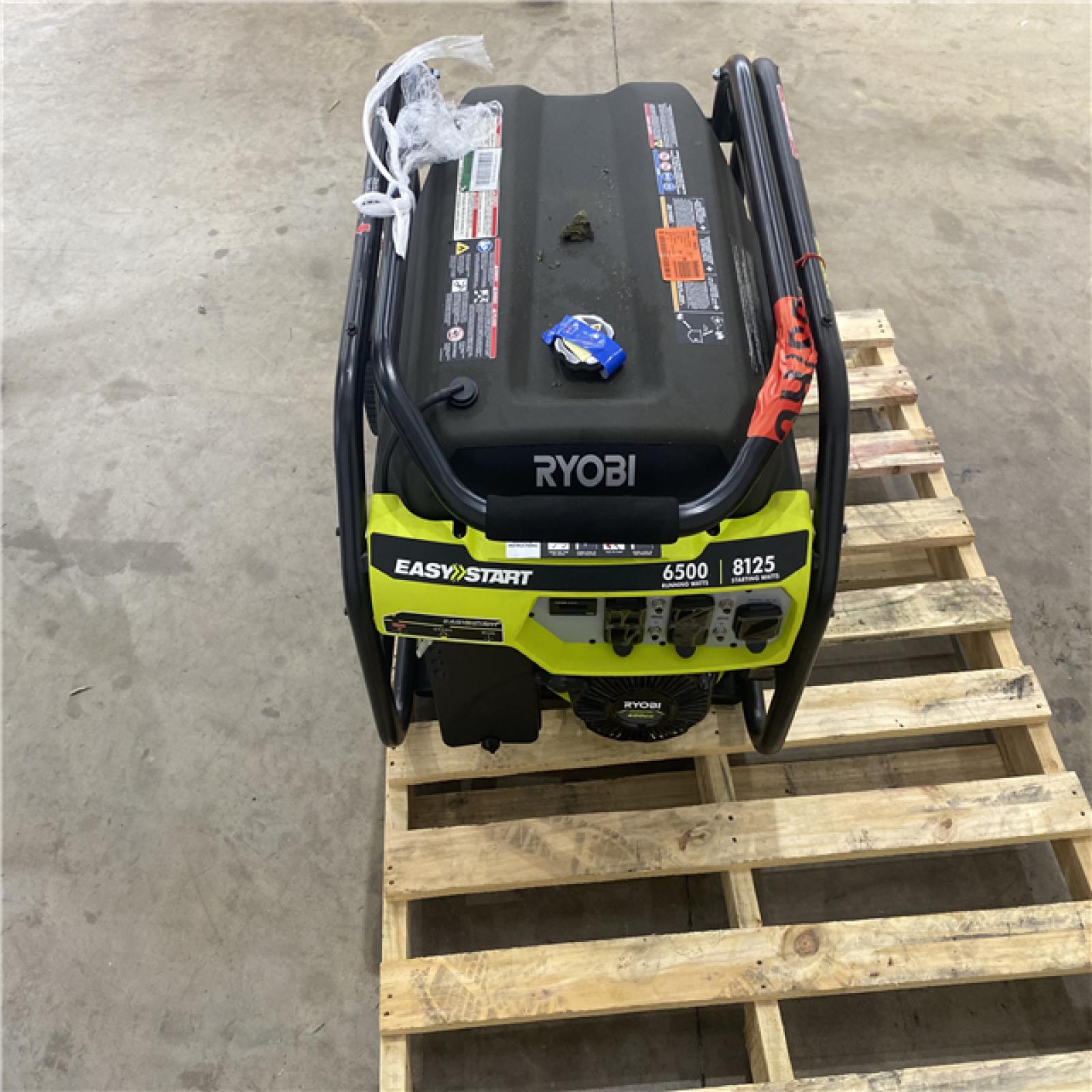 Houston Location - AS-IS Ryobi Easy Start 6,500 Running Watts 8,125 Starting Watts Generator