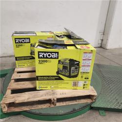 Dallas Location - As-Is Ryobi 2300-Watt Bluetooth Inverter Generator(Lot Of 3)