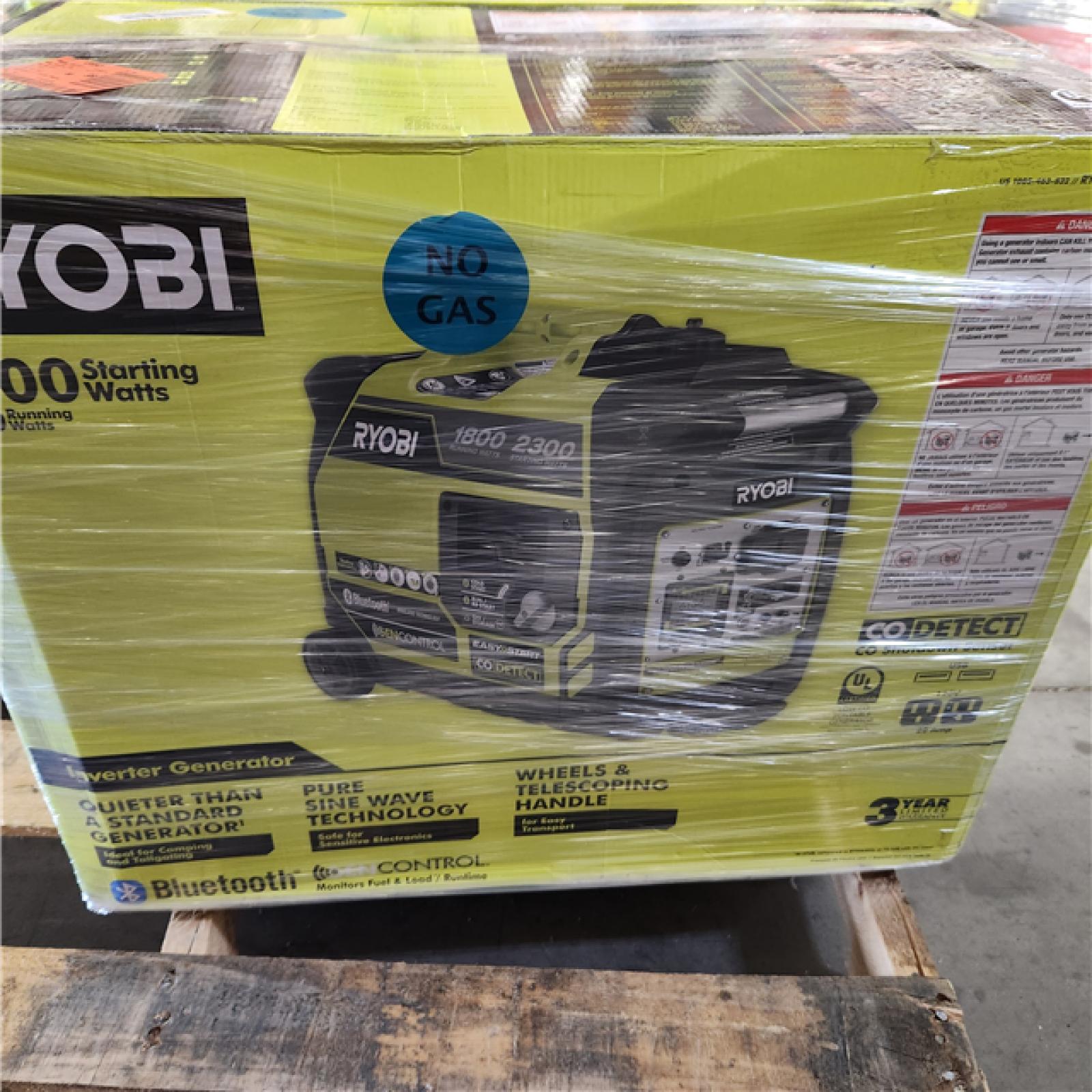 Dallas Location - As-Is Ryobi 2300 WATT BLUETOOTH INVERTER GENERATOR (Lot Of 2)