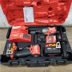 AS-IS M18 FUEL 18V Lithium-Ion Brushless Cordless Hammer Drill and Impact Driver Combo Kit (2-Tool) with 2 Batteries