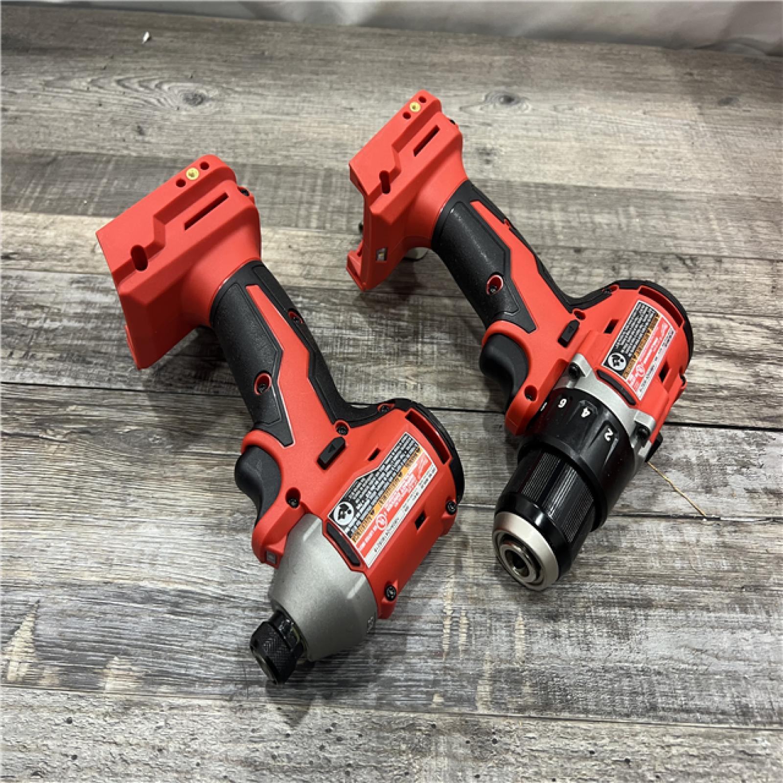 AS-IS MILWAUKEE M18 18V Lithium-Ion Brushless Cordless Compact Drill/Impact Combo Kit (2-Tool) W/(2) 2.0 Ah Batteries, Charger & Bag