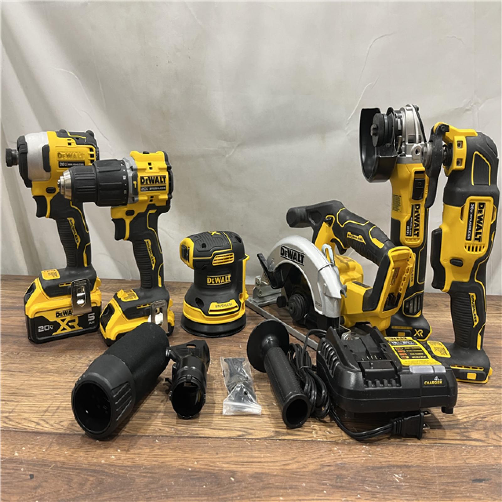 AS-IS - Dewalt 20-Volt MAX ToughSystem Lithium-Ion 6-Tool Cordless Combo Kit