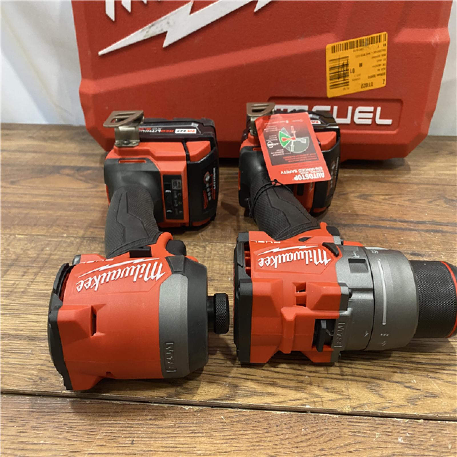 AS IS Milwaukee M18 FUEL 18V Lithium-Ion Brushless Cordless Hammer Drill and Impact Driver Combo Kit (2-Tool) with 2 Batteries