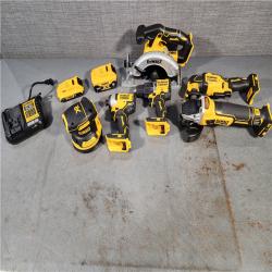 HOUSTON LOCATION - AS-IS Dewalt 20-Volt MAX ToughSystem Lithium-Ion 6-Tool Cordless Combo Kit