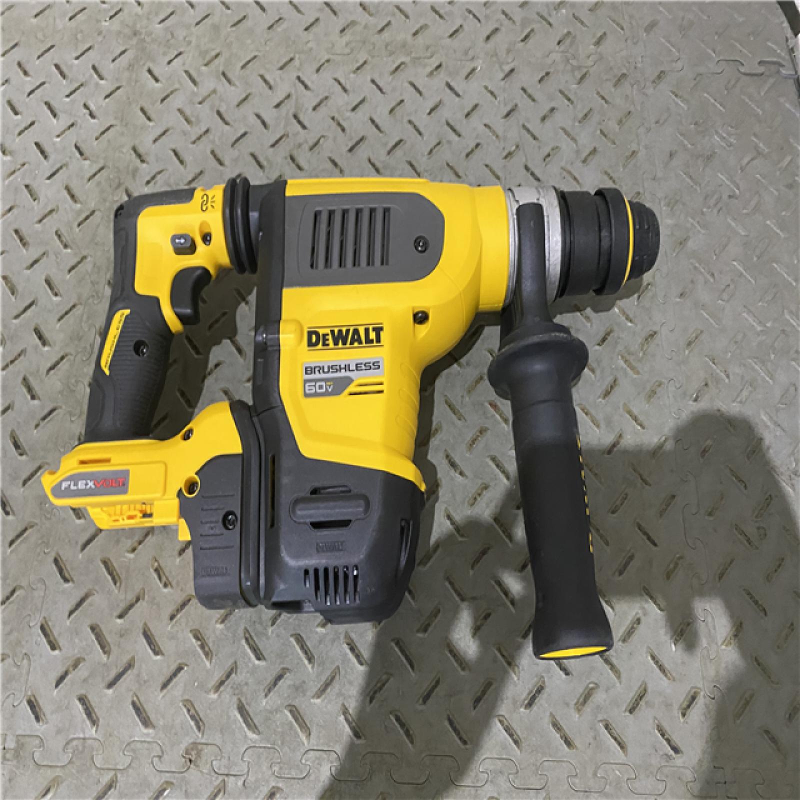 Houston location AS-IS DEWALT FLEXVOLT 60V MAX Cordless 1-1/4 in. SDS Plus Rotary Hammer (Tool Only)