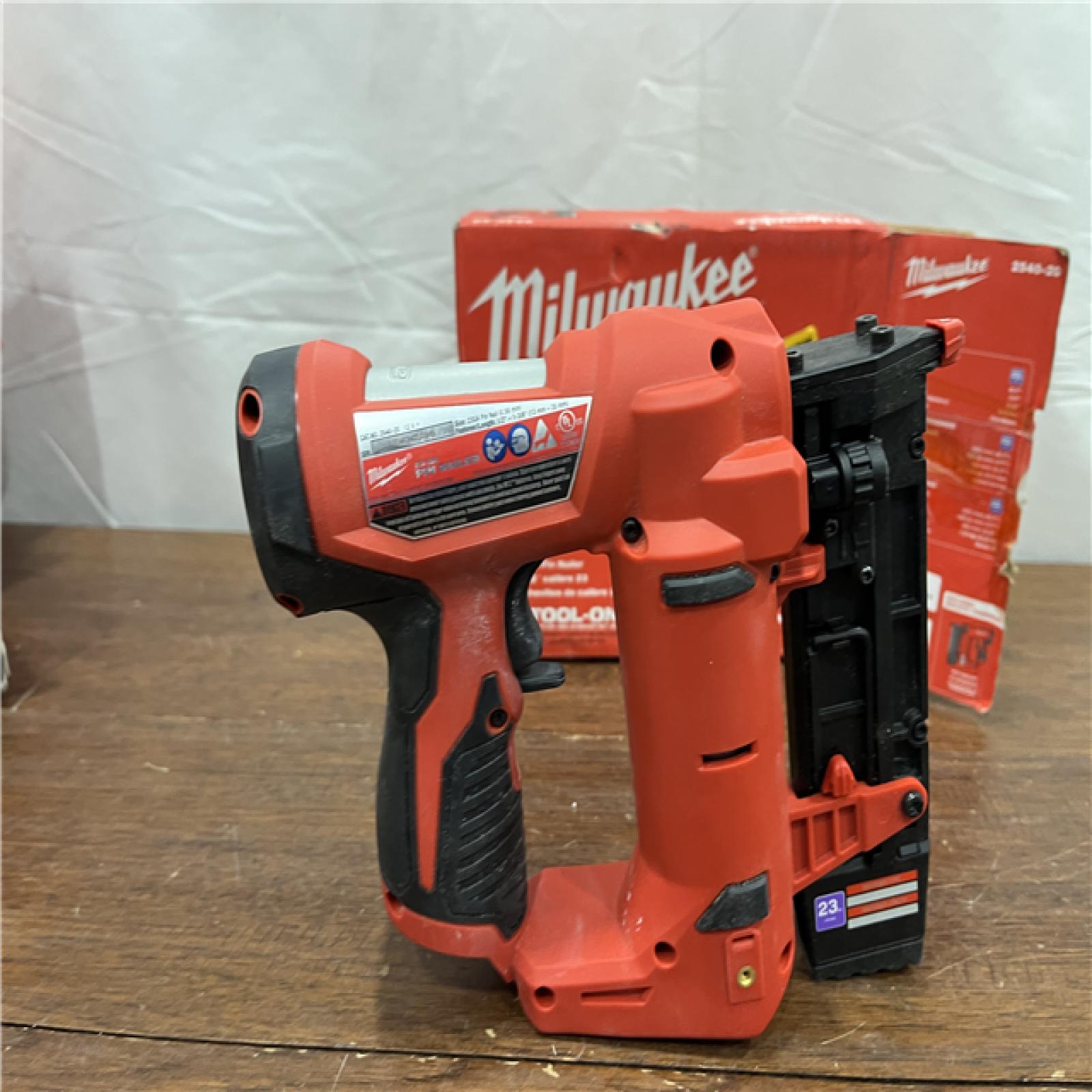 AS-IS Milwaukee 2540-20 12V 23 Gauge Cordless Pin Nailer (Tool Only)