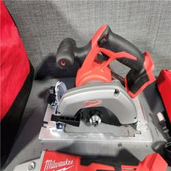 HOUSTON LOCATION - AS-IS MILWAUKEE 7 TOOL COMBO KIT W/ (2) 5.0 AH BATTERY, (2) CARRYING BAG & CHARGER