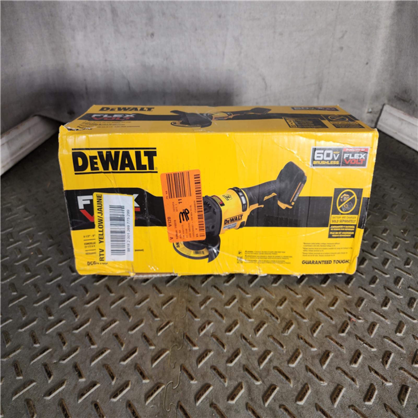 HOUSTON LOCATION - AS-IS (APPEARS LIKE NEW) DeWalt FLEXVOLT 60V MAX Cordless Grinder  4.5 - 6   9000 RPM  1 EA (115-DCG418B) (BARE TOOL)