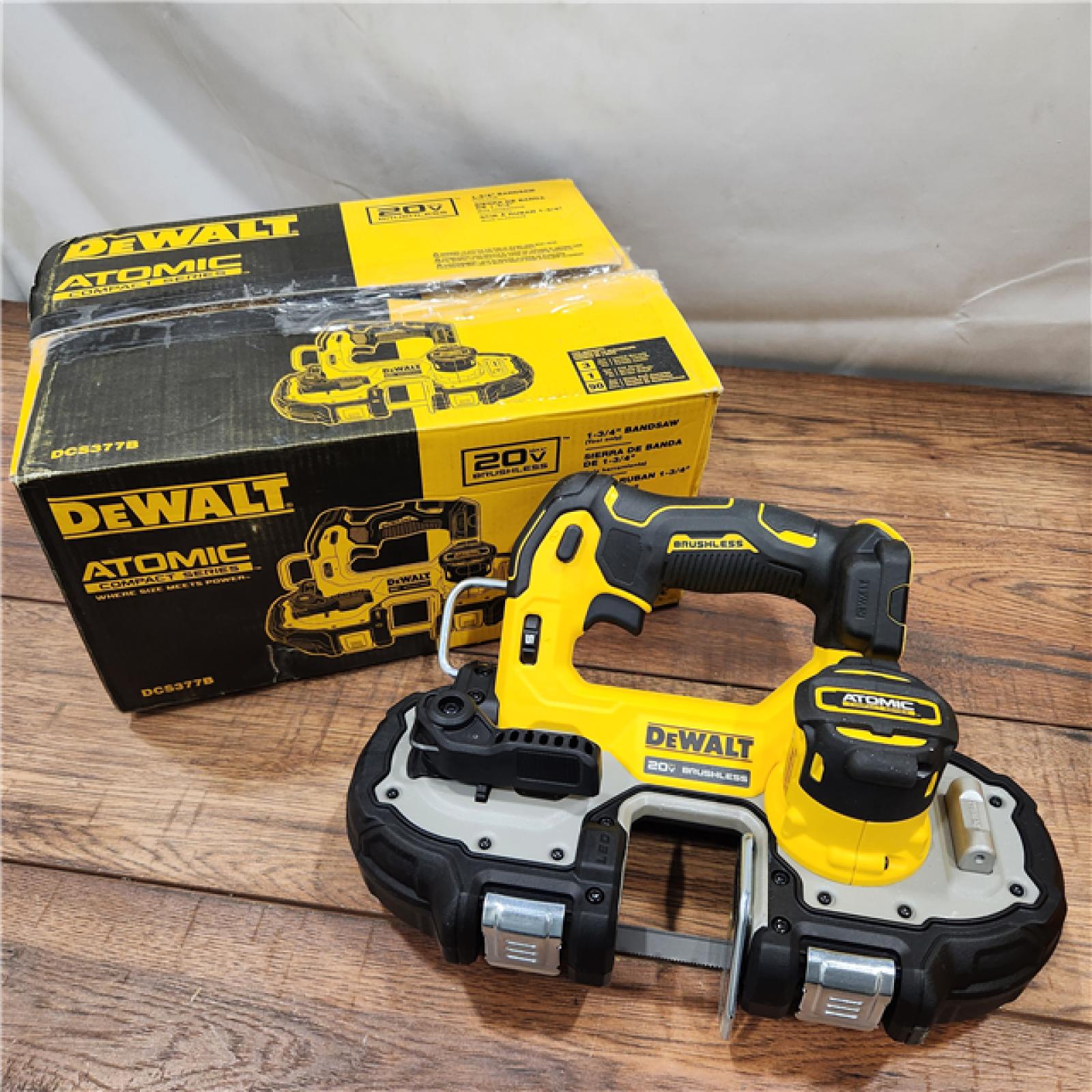 AS-IS Dewalt DCS377B 20V MAX ATOMIC Brushless Cordless 1-3/4  Compact Bandsaw