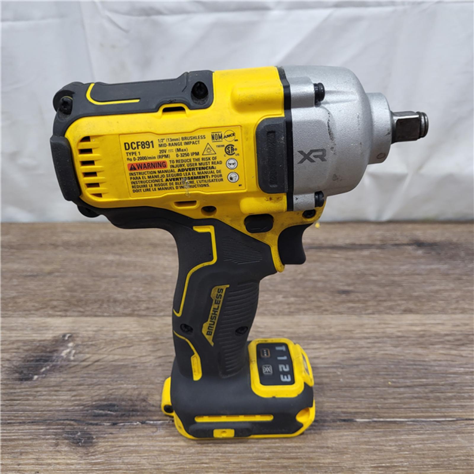 AS-IS DEWALT 20-Volt MAX XR Cordless 1/2 in. Impact Wrench (Tool-Only) (DCF891B)