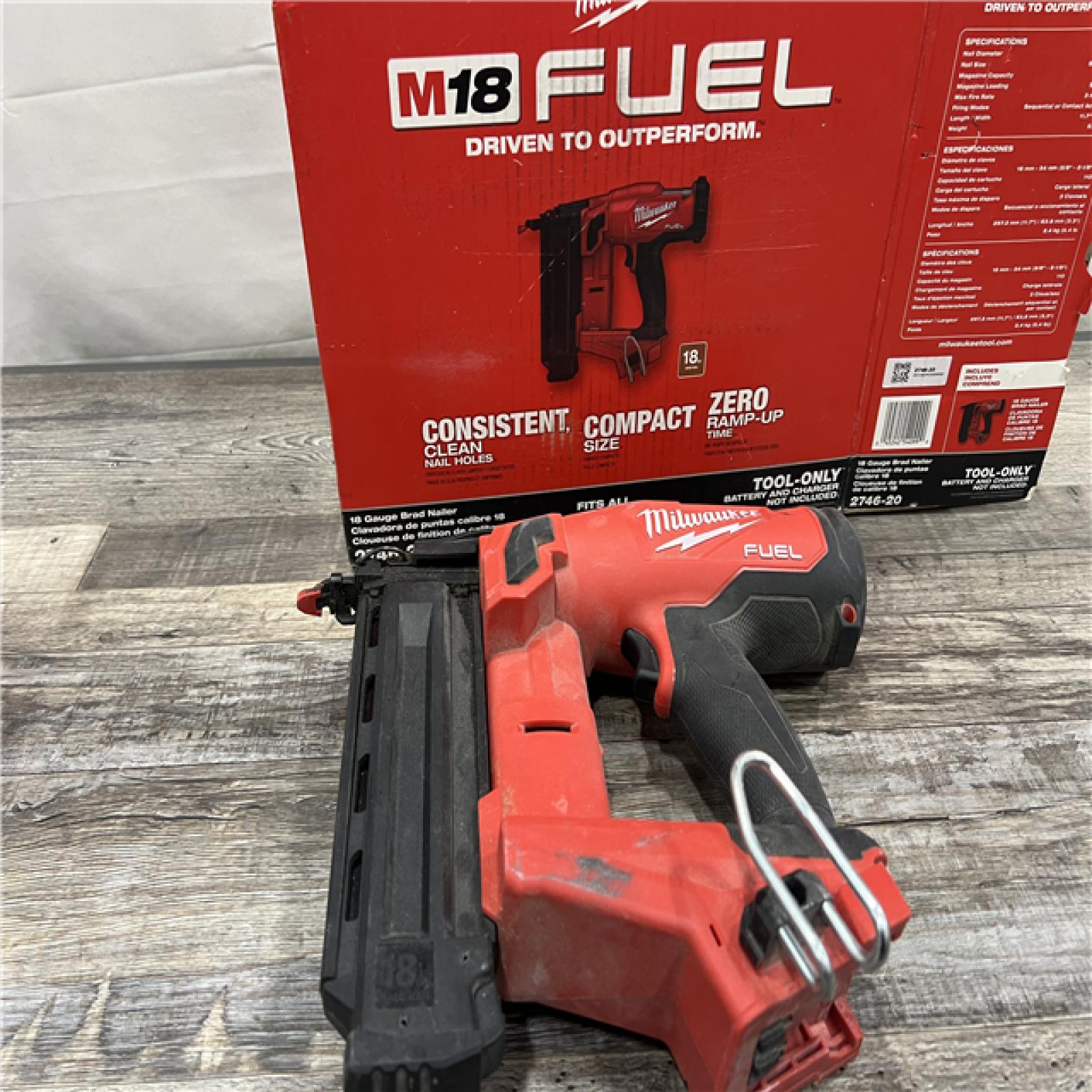 AS-IS Milwaukee M18 FUEL 18 Gauge Brad Nailer