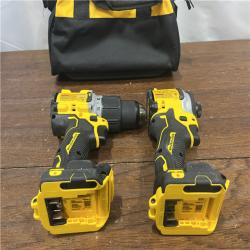 AS-ISDEWALT 20V MAX XR Hammer Drill and ATOMIC Impact Driver 2 Tool Cordless Combo Kit with (2) 4.0Ah Batteries, Charger, and Bag