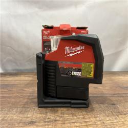 AS-IS MILWAUKEE M12 12-Volt Lithium-Ion Cordless Green 125 Ft. Cross Line and Plumb Points Laser Level (Tool-Only)