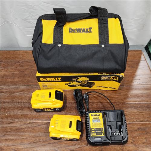 AS-IS DEWALT 20V MAX Lithium-Ion 6.0Ah and 4.0Ah Battery and Charger Starter Kit