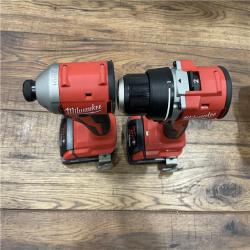 AS-IS Milwaukee M18 18V Lithium-Ion Brushless Cordless Compact Drill/Impact Combo Kit (2-Tool)