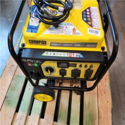 California AS-IS Champion Power Equipment 4250-Watt Recoil Start Duel Fuel Generator