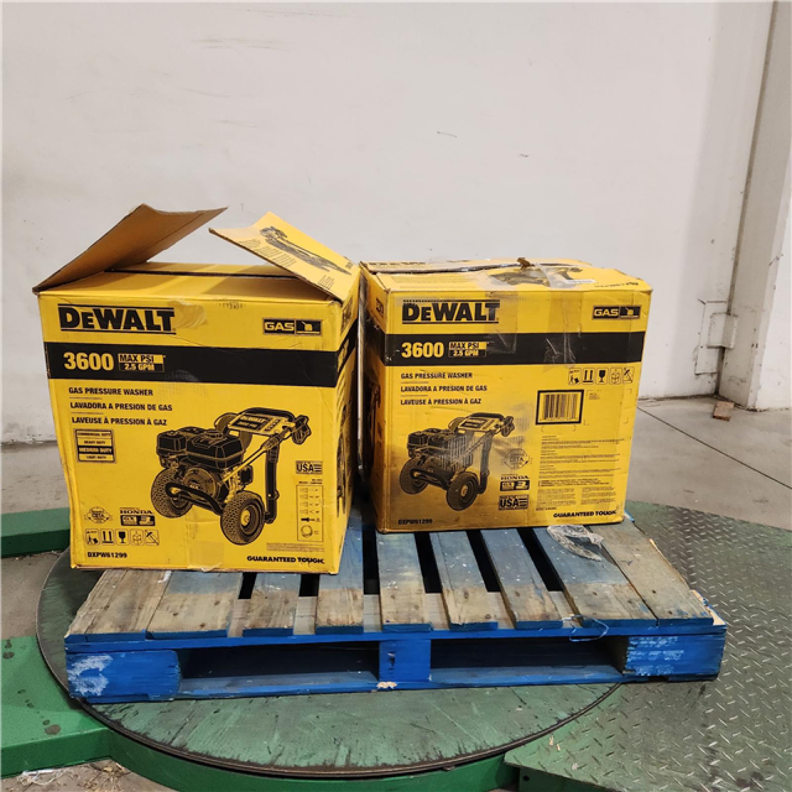 Dallas Location - As-Is DeWalt DXPW61299 3600 PSI 2.5 GPM Gas Pressure Washer(Lot Of 2)