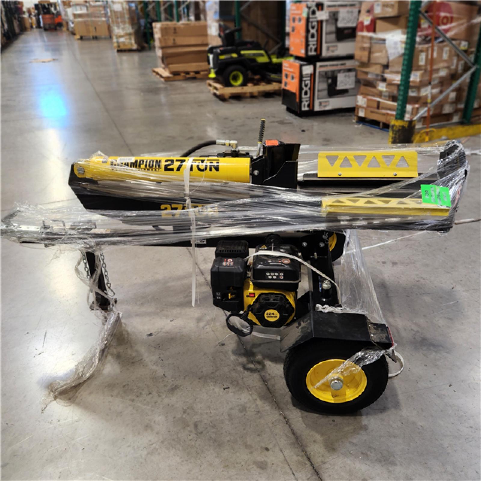 DALLAS LOCATION -   AS-IS Champion Power Equipment 27 Ton 224 cc Gas Powered Hydraulic Wood Log Splitter