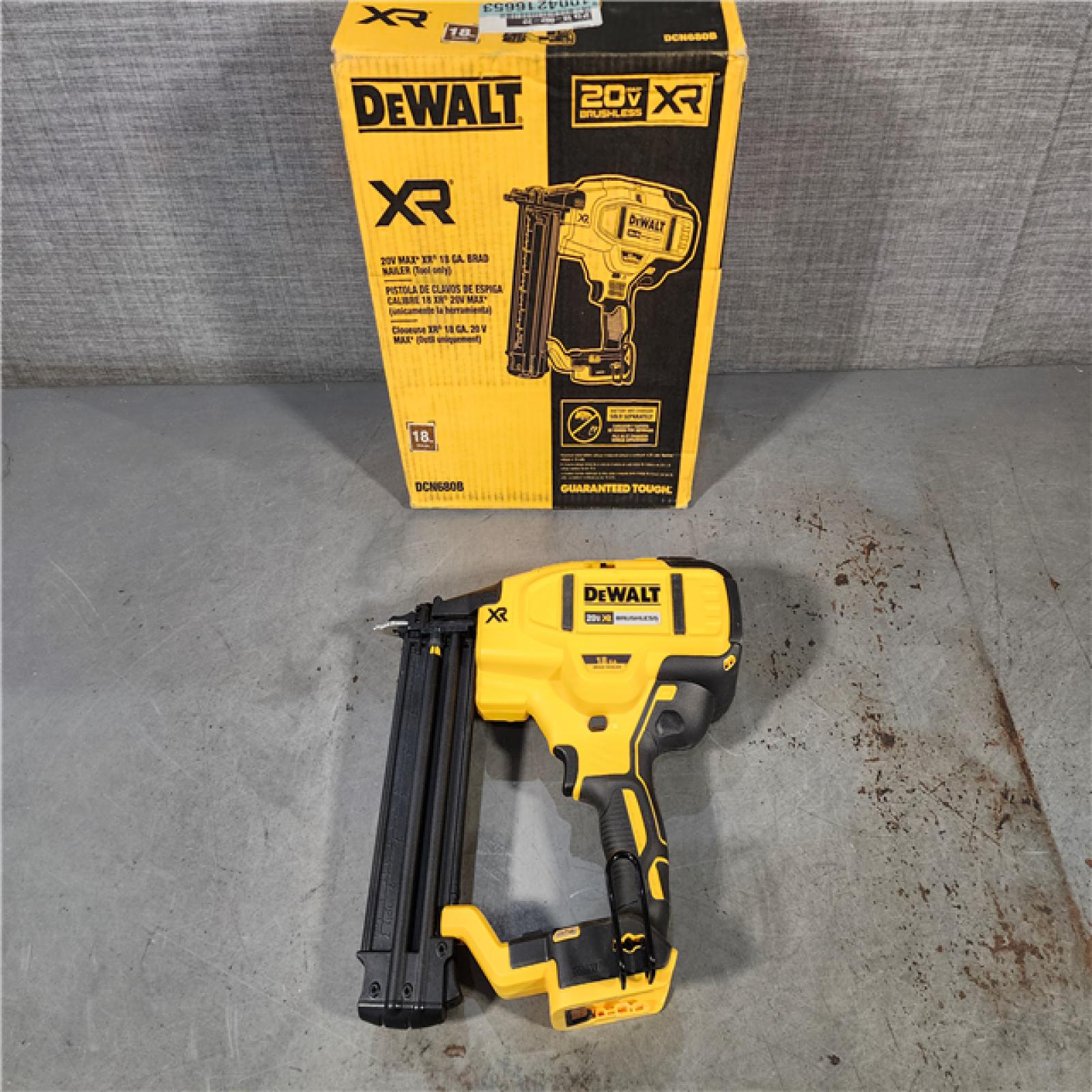 HOUSTON LOCATION - AS-IS DeWalt 20V MAX XR Lithium-Ion Electric Cordless 18-Gauge Brad Nailer (Tool Only)