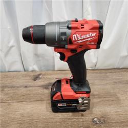 AS-IS Milwaukee 2904-22 Hammer Drill Driver Kit with Batteries  Charger & Tool Case  Red