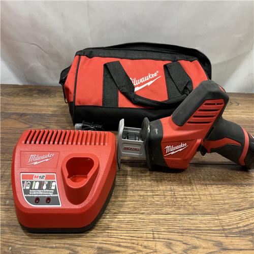 AS IS Milwaukee 2420-21 - M12 Fuel Hackzall 1/2  12V 1.5Ah Cordless Straight Handle Reciprocating Saw Kit