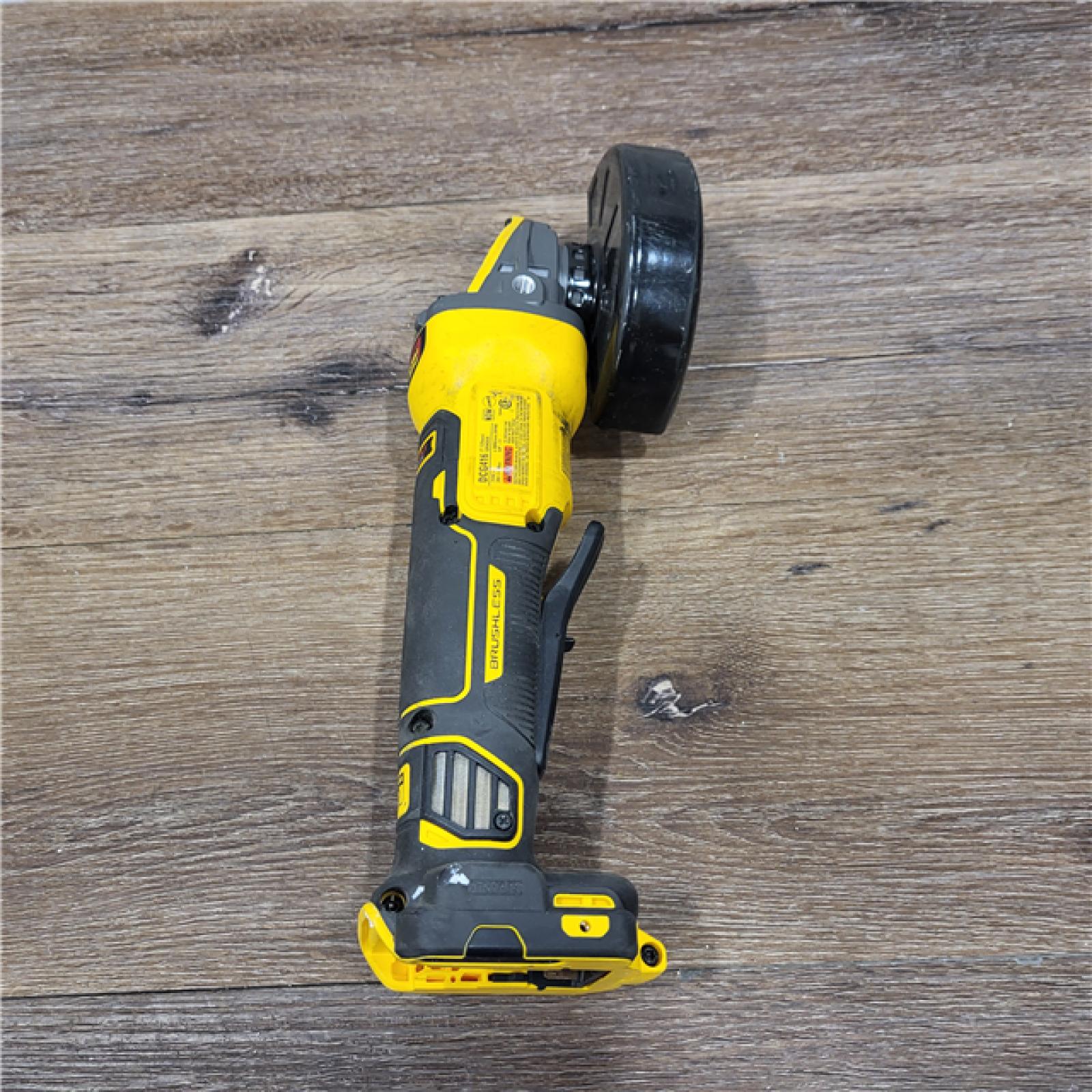 AS-IS 20V MAX Cordless Brushless 4.5 - 5 in. Paddle Switch Angle Grinder with FLEXVOLT ADVANTAGE (Tool Only)