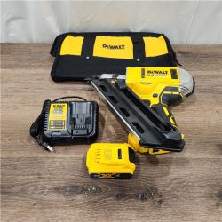 AS-IS DEWALT 20V Max Cordless Framing Nailer 4Ah Battery And Charger