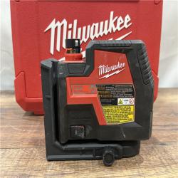 AS-IS MILWAUKEE 100 Ft. REDLITHIUM Lithium-Ion USB Green Rechargeable Cross Line Laser Level with Charger