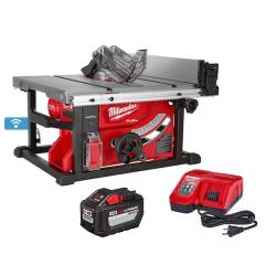 NEW! - Milwaukee M18 FUEL ONE-KEY 18- volt Lithium-Ion Brushless Cordless 8-1/4 in. Table Saw Kit W/(1) 12.0Ah Battery & Rapid Charger