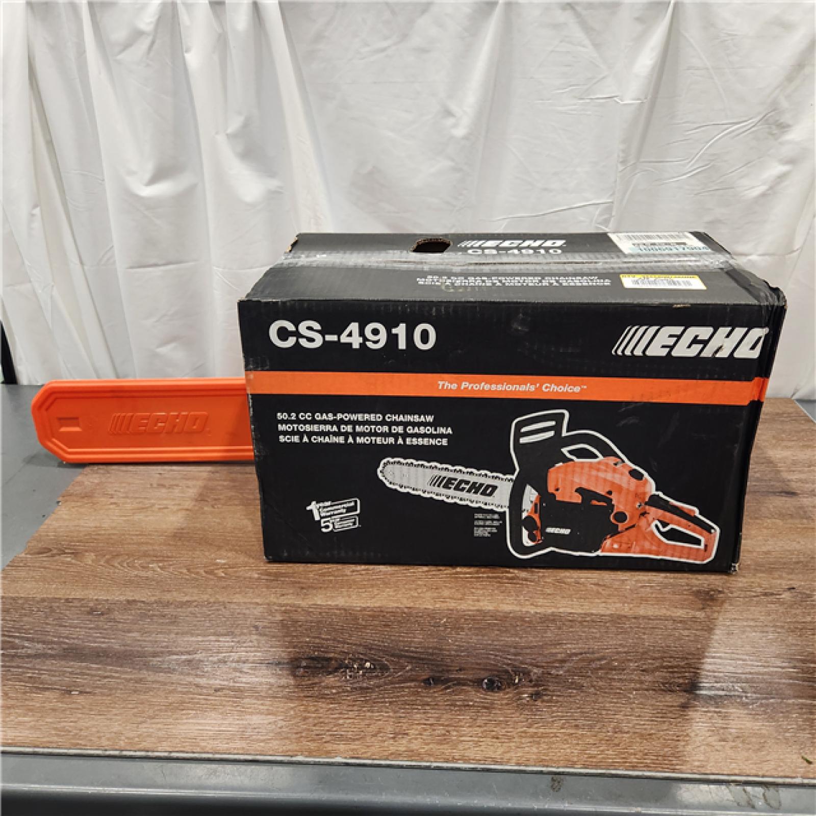 AS-IS 20 in. 50.2 Cc 2-Stroke Gas Rear Handle Chainsaw