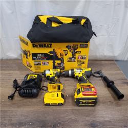 AS-IS 20V MAX Cordless Brushless Hammer Drill/Driver 2 Tool Combo Kit with FLEXVOLT ADVANTAGE