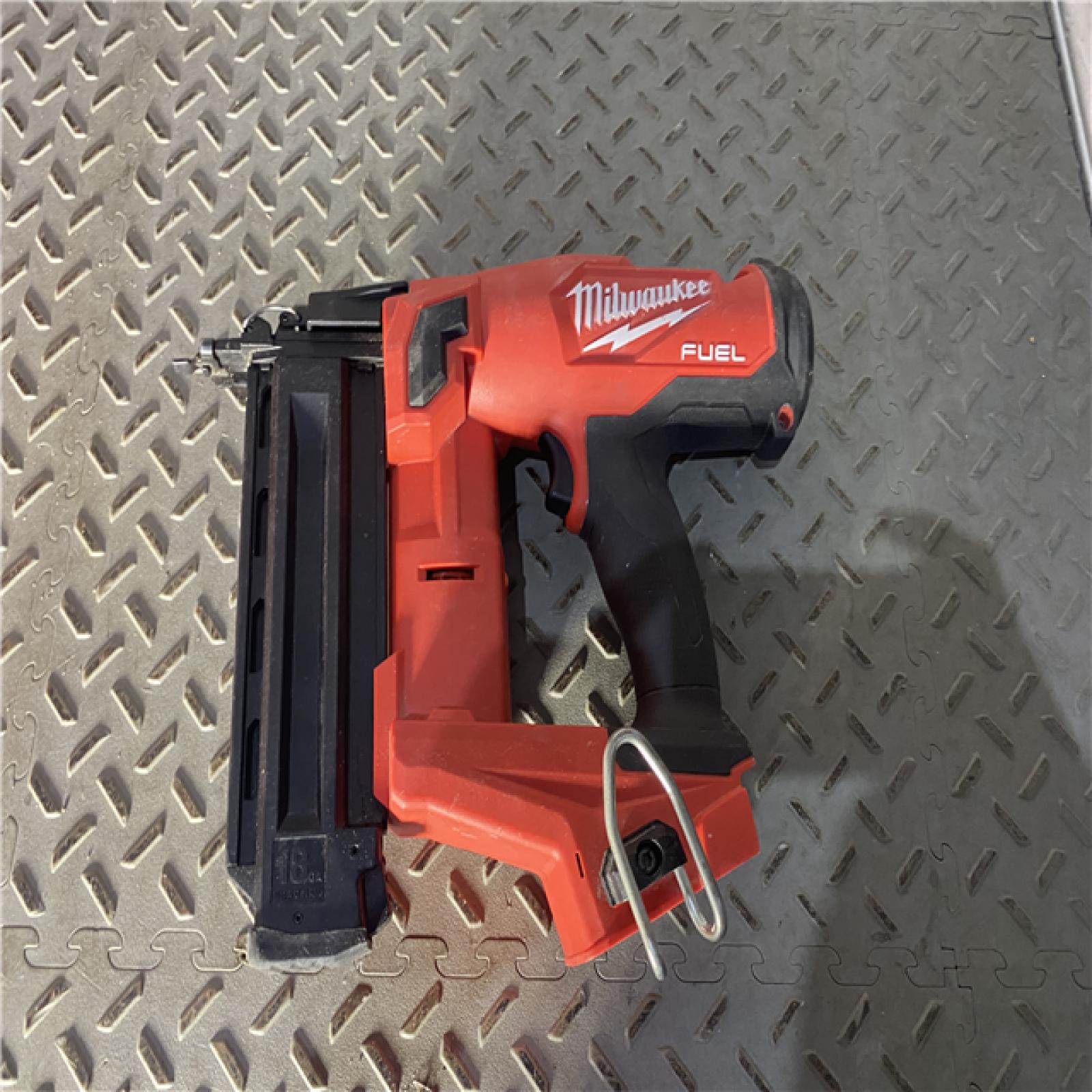 Houston location AS-IS Milwaukee M18 Fuel 18V Brushless 18-Gauge Brad Nailer 2746-20 (Bare Tool)