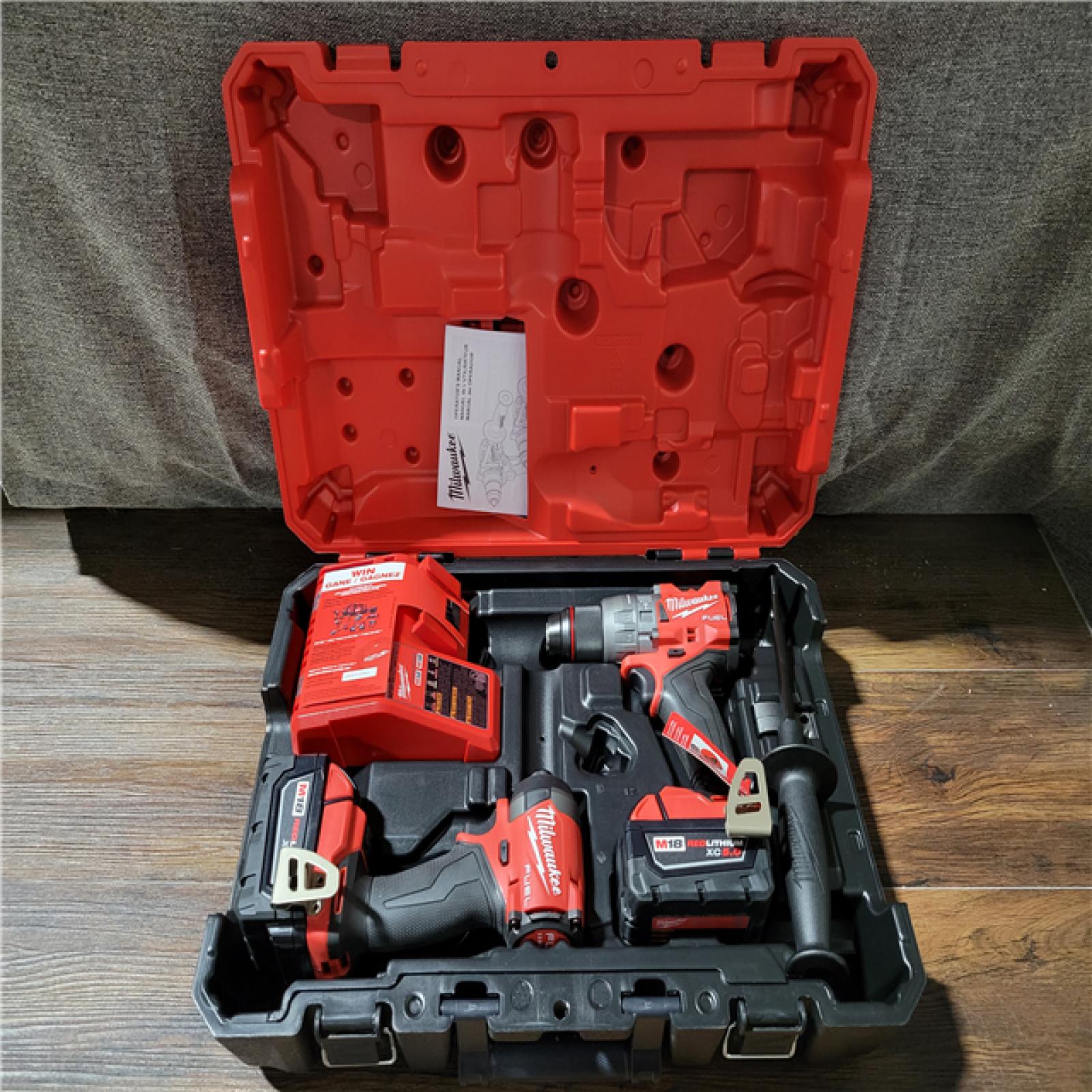 CALIFORNIA NEW MILWAUKEE M18 FUEL 2-TOOL COMBO KIT (2 BATTERIES AND CHARGER INCLUDED)