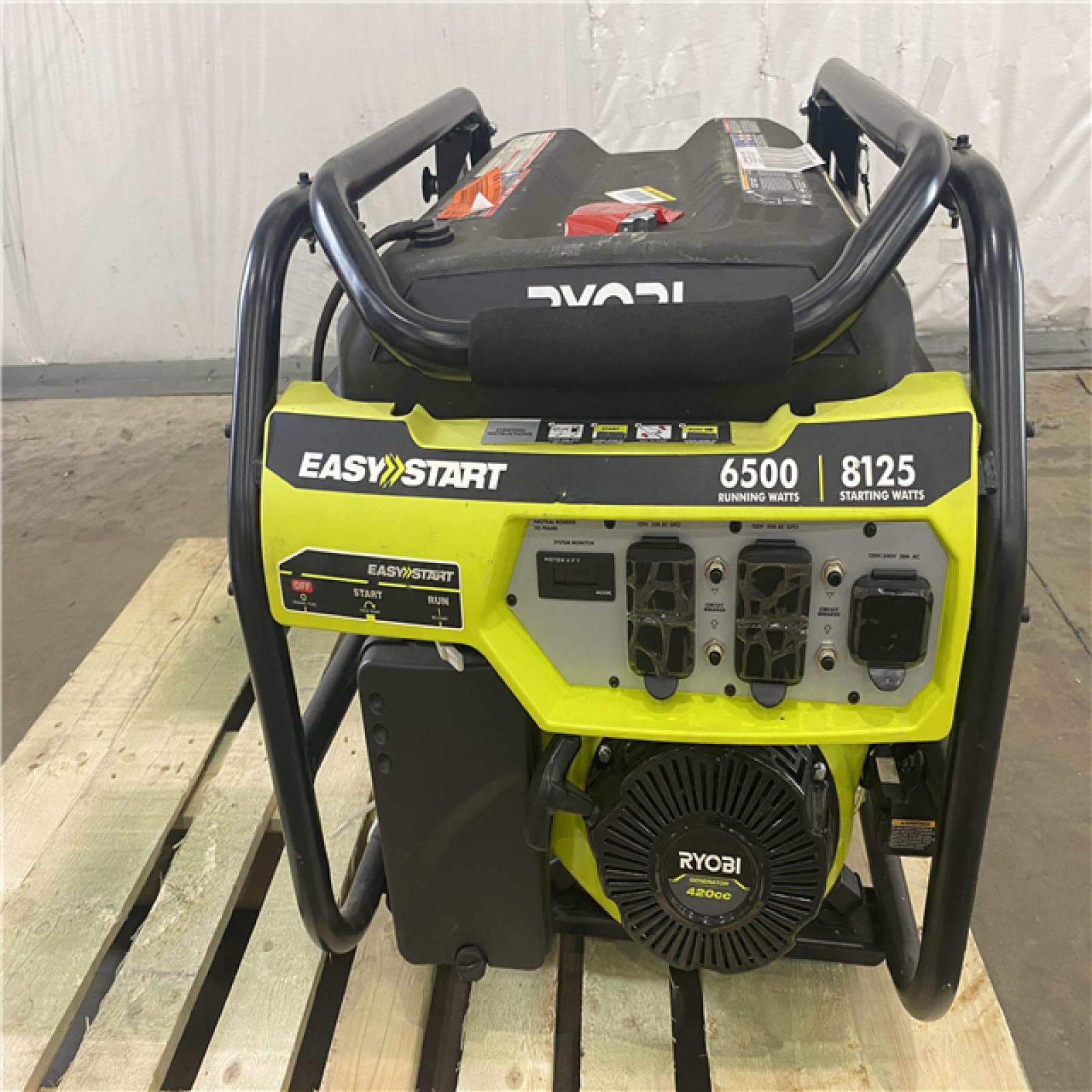 Houston Location AS-IS - Ryobi 6,500 Running Watt 8,125 Starting Watt Gas Powered Generator (Qty. 2)