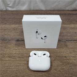 AS-IS Apple - AirPods (3rd generation) with Lightning Charging Case - White