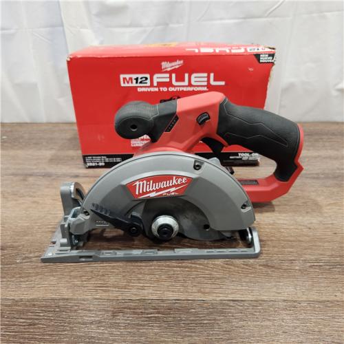 AS-IS M12 FUEL 12V Lithium-Ion Brushless 5-3/8 in. Cordless Circular Saw (Tool-Only)