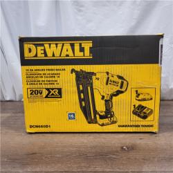 AS-IS DeWalt DCN660D1 20V 16 Gauge Cordless Angled Finish Nailer Kit W/ 2Ah Battery