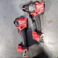 HOUSTON LOCATION - AS-IS Milwaukee M18 FUEL 18V Lithium-Ion Brushless Cordless Hammer Drill and Impact Driver Combo Kit (2-Tool) with 2 Batteries