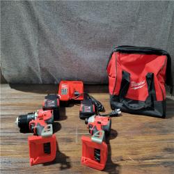 CALIFORNIA NEW MILWAUKEE M18 COMPACT BRUSHLESS 2-TOOL COMBO KIT(BATTERIES, CHARGER,AND BAG INCLUDED)