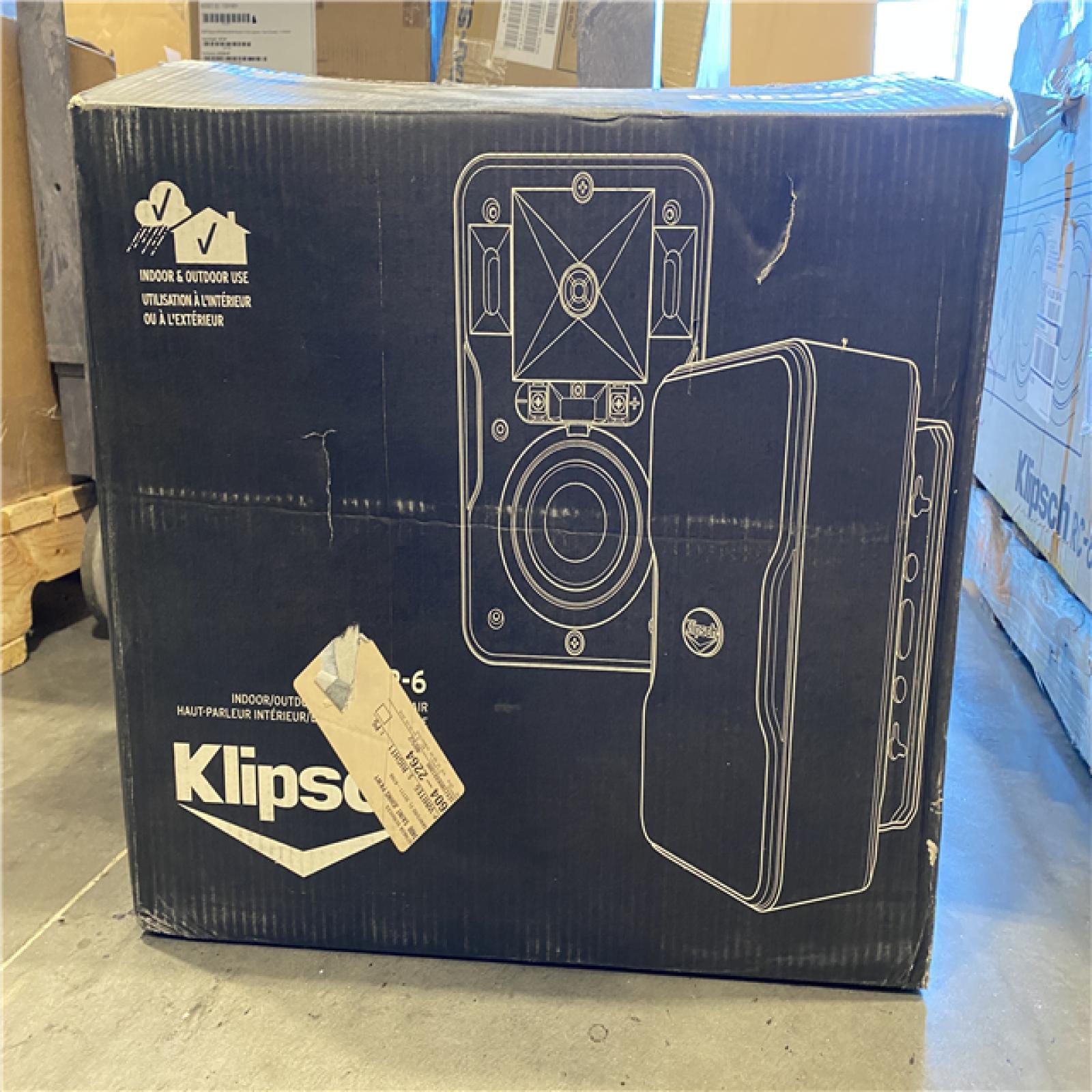 NEW! Klipsch CP6-BK Outdoor Speakers (one pair)