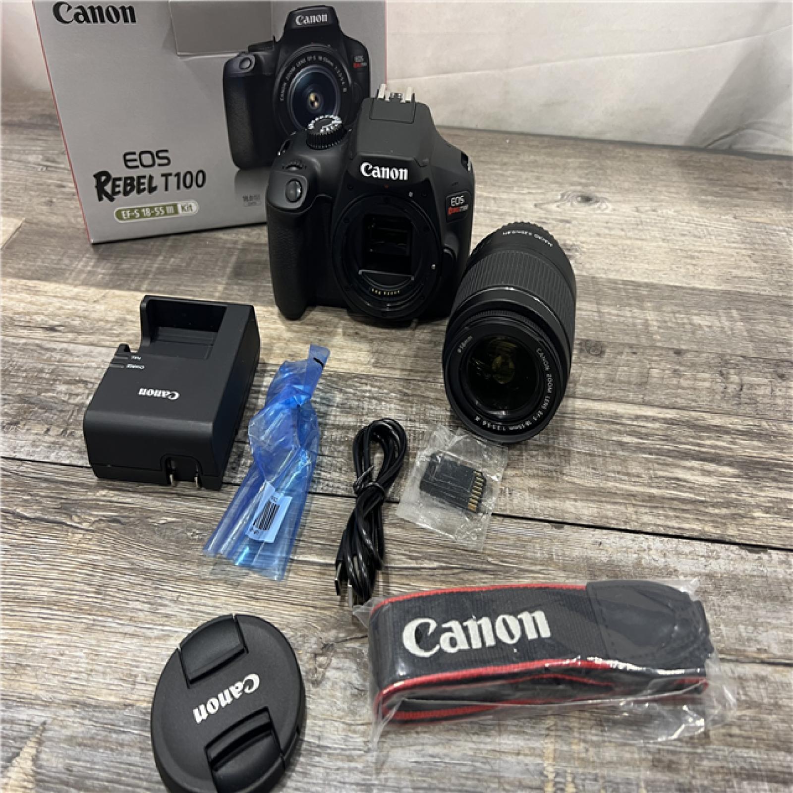 AS-IS Canon EOS Rebel T100 DSLR Camera with EF-S 18-55mm f/3.5-5.6 III Lens